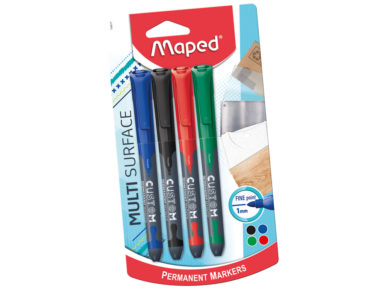 Permanentne marker Maped Custom F 1mm 4tk blistril