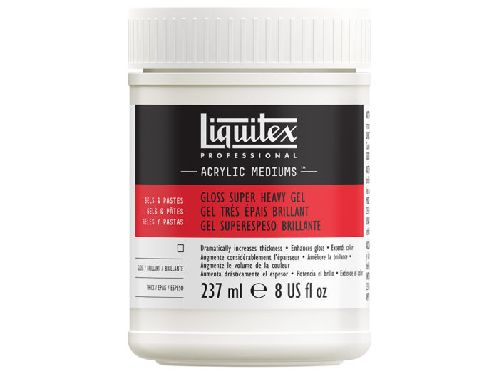 Gloss super heavy acrylic gel medium Liquitex