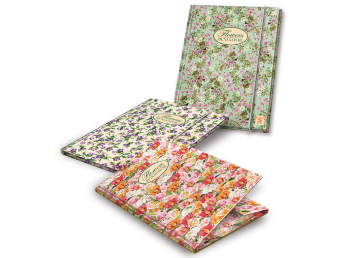 3 flap file folder Pigna Nature Flowers