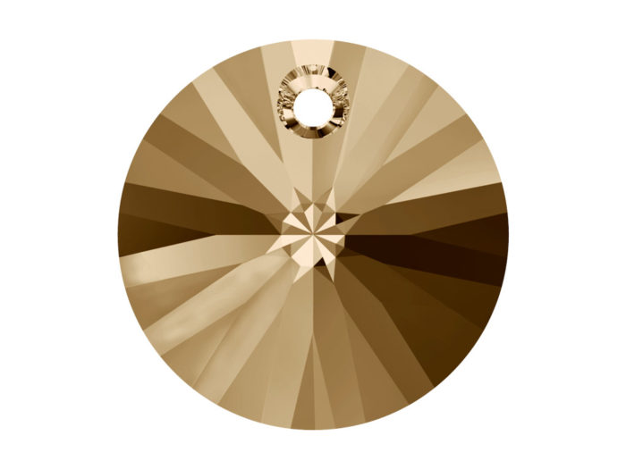 Crystal Pendant Swarovski round flat 6428 6mm - 1/2