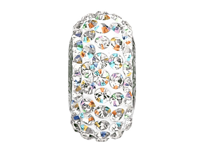 Krištolinis karoliukas Swarovski BeCharmed Pave slim 81101 13.5mm - 1/2