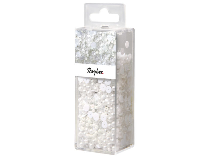 Sequins and glass beads mix Rayher+wire