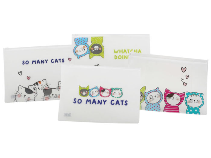 Ümbrik lukuga M&G So Many Cats läbipaistev