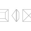 Crystal fancy stone Swarovski square 4428 8mm - 2/2