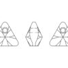 Pendant Swarovski triangle 6628 16mm - 2/2