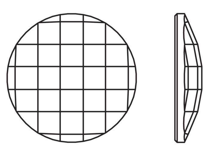 Kristāla akmentiņš Swarovski Flat Back No Hotfix apaļš 2035 10mm - 2/2