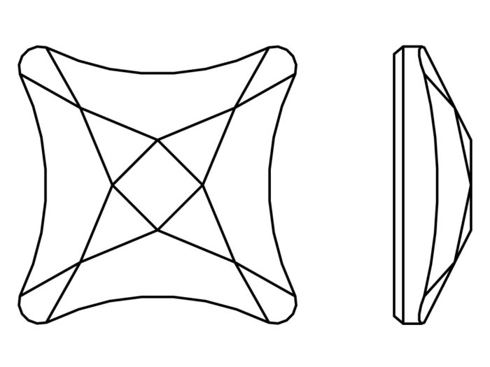 Crystal fancy stone Swarovski Flat Back No Hotfix starlet 2494 8mm - 2/2