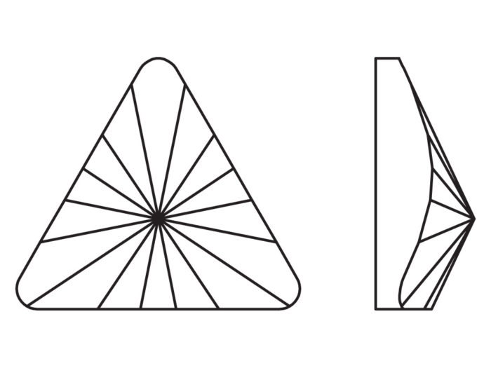 Kristāla akmentiņš Swarovski Flat Back No Hotfix akmentiņš 2716 5mm - 2/2