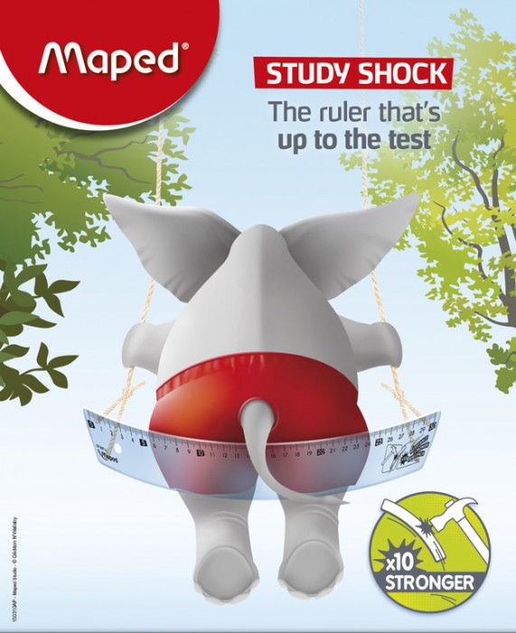 Liniuočių rinkinys Maped Study Shock - 2/1