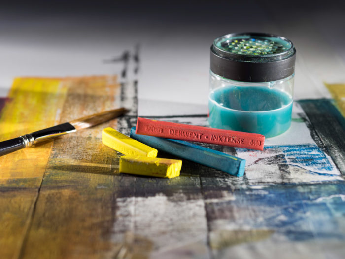 Akvarellkriit Derwent Inktense metallkarbis - 2/3