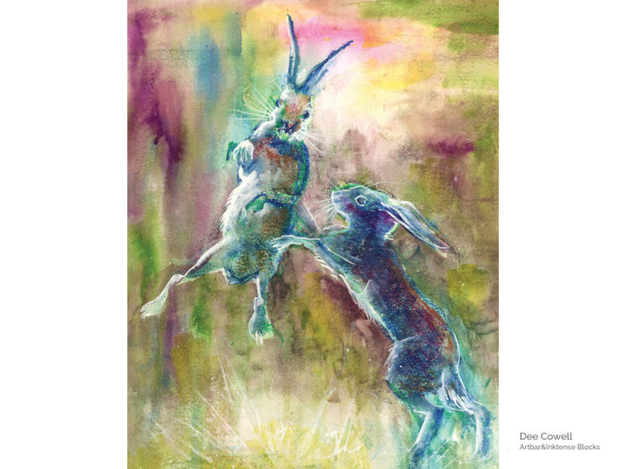 Akvarellkriit Derwent Inktense metallkarbis - 3/3