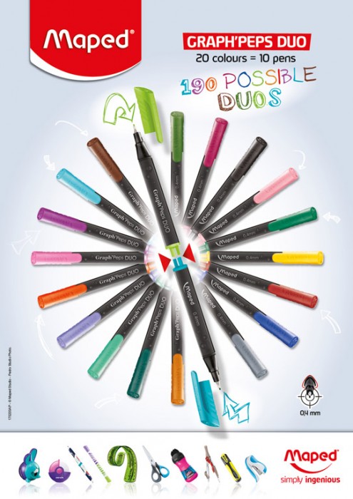 Tintpliiats Maped Graph’Peps Duo komplekt - 3/3