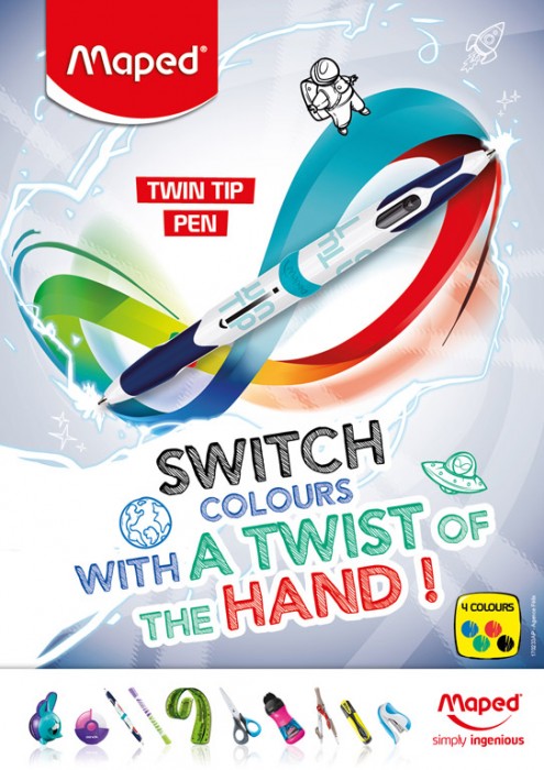 Ballpoint pen Freewriter Twin Tip 4Colours - 2/1