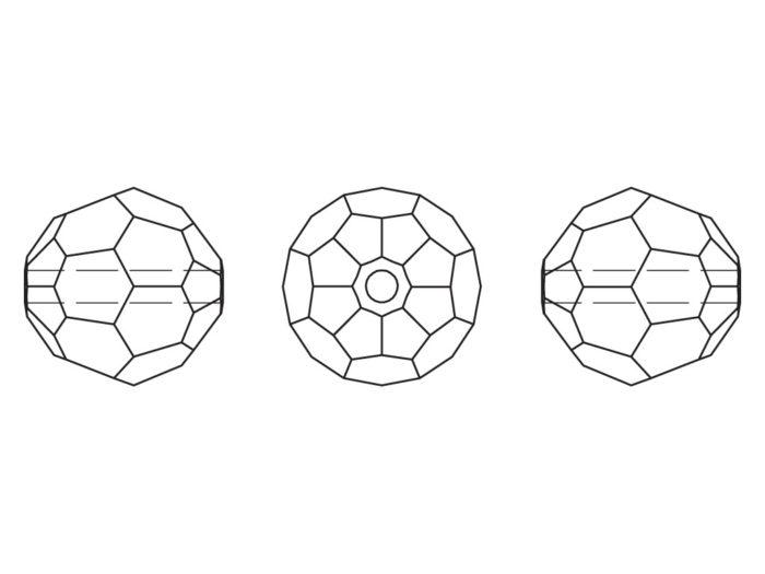 Krištolinis karoliukas Swarovski apvalus 5000 4mm - 2/2