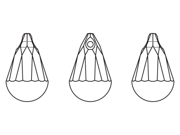 Pendant Swarovski cabochette 6026 20mm - 2/2